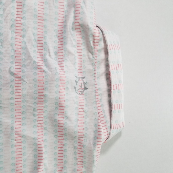 Southern Tide Performance Polo Shirt Mens Medium M Golf Stretch Loud - Picture 8 of 11